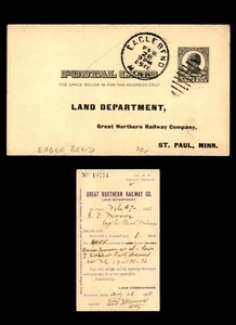 MayfairStamps US 1911 Minnesota Great Northern Railway Co. Eagle Bend to St. Pau - Picture 1 of 2