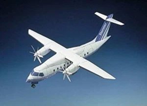 Paper Model Aircraft Plane Dornier 328 White 1:50 Schreiber-Bogen - Picture 1 of 4