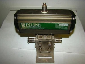 Inline AP-DA-75 Actuator w/ Ball Valve (3/4"-1000 CF3M), Used - Picture 1 of 2