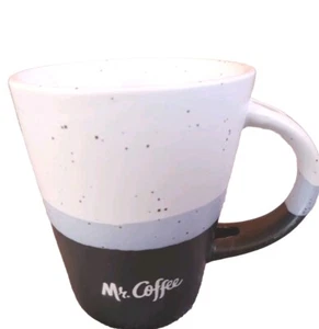 Mug Mr. Coffee Ceramic Stoneware Coffee Tea Mug Cup black gray and white - Picture 1 of 5