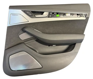 2012-2018 AUDI S8 REAR RIGHT PASS DOOR PANEL CARD ALCANTARA BANG & OLUFSEN BLACK - Picture 1 of 24