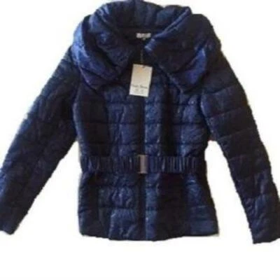 NUEVO CON ETIQUETAS NUEVO PARKA AZUL INVIERNO PLUMÓN CHAQUETA ABRIGO METEORE azul marino HECHO EN FRANCIA M L Foto 1 de 3