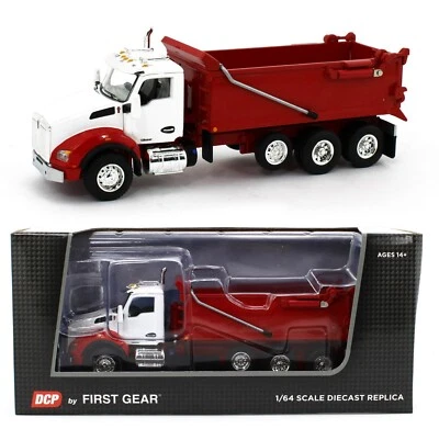 2022 DCP 1:64 *WHITE &RED* Kenworth T880 Rogue Dump Truck NIB - Image 1 of 4