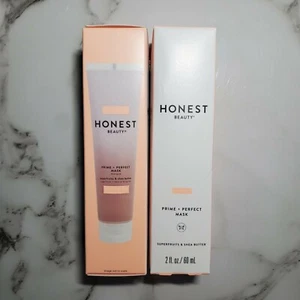 2 Honest Beauty Prime + Perfect Mask Moisturizer w/Superfruits + Shea Butter 2oz - Picture 1 of 3