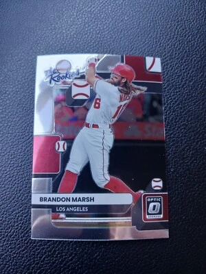 2022 Donruss Optic The Rookies Brandon Marsh #TR-8 Los Angeles Angels - Image 1 of 2