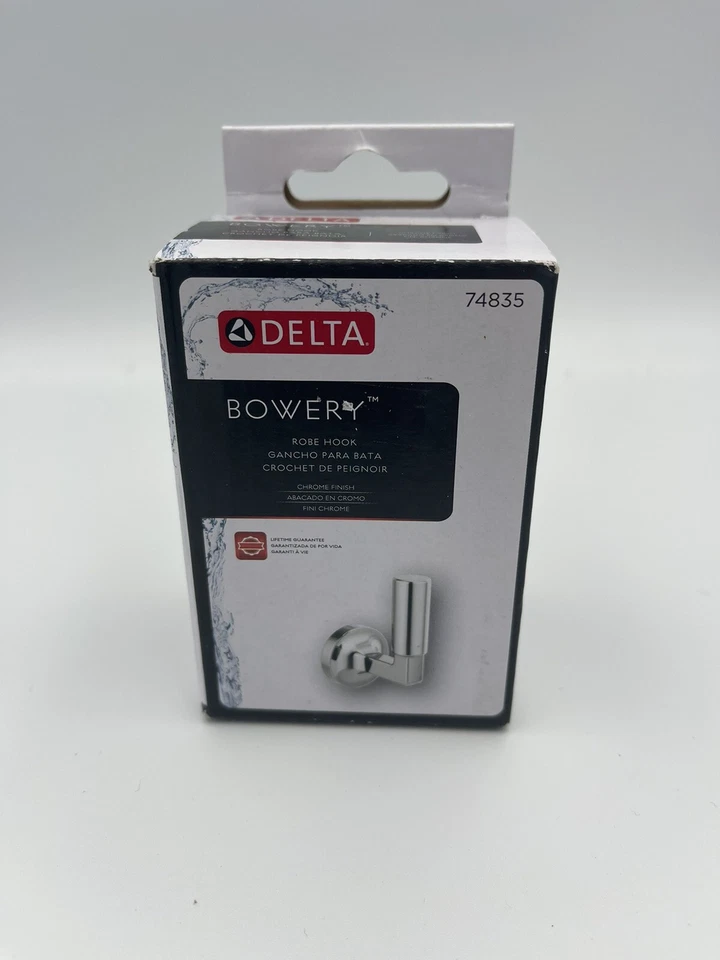 Delta 74835-SS Bowery Single Robe Hook - Chrome