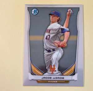 2014 Bowman Chrome Prospects Jacob deGrom RC 1st Chrome #BCP73 CY Young Mets ROY
