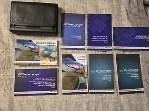 2020 SUBARU OUTBACK WITH NAVIGATION OWNER MANUAL BOOKS SET WITH CASE OEM - Picture 1 of 6