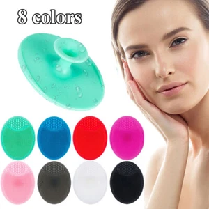 Facial Cleansing Silicone Brush Skin Blackhead Pore Cleaner Massager Scrub Face~ - Picture 1 of 20