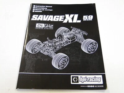 *NEW HPI SAVAGE XL 5.9 Big Block RTR Manual HXL0 - Image 1 of 3