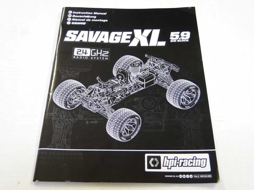 *NEW HPI SAVAGE XL 5.9 Big Block RTR Manual HXL0 - Image 1 of 3
