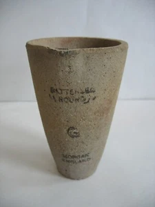 Vintage Battersea Round G Morgan England Crucible 5 3/4" H Gold Mining #1 - Picture 1 of 8
