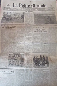 WW1 LA PETITE GIRONDE 1915 TRANSPORT WOUNDS MOUNTAIN GOUMIERS TCHAD PRISONER - Picture 1 of 1
