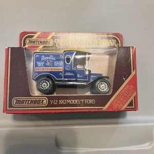 1986 MATCHBOX MODELS OF YESTERYEAR Y-12 1912 MODEL T FORD ROSELLA TOMATO SAUCE - Picture 1 of 2