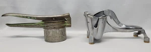 Vintage 1950's WearEver Aluminum Potato Masher & Food Press Juicer -Set of 2 - Picture 1 of 24