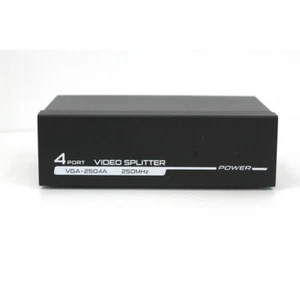 VGA Splitter 4Fach Aktiv Adapter 4 Fach Verteiler 4Port für PC Monitor Verteiler - Afbeelding 1 van 2