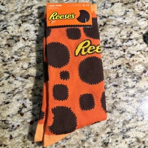 NEW! HERSHEY REESE'S SOCKS ~ SHOE SIZE 6-12 - Picture 1 of 2