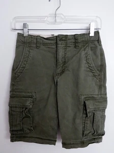 Gap Kids Boys Cargo Shorts Khaki Green Olive Size 16 Slim - Picture 1 of 3