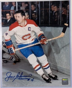 Jean Beliveau Signed Photo 8x10 HOF Montreal Canadiens w /Coa - Picture 1 of 4