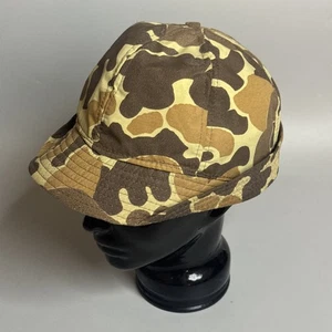 Vintage M Jones Bucket Jagdhut Froschleder Spot Camo FF Gore-Tex Hergestellt in den USA - Bild 1 von 12