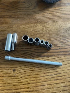 Craftsman 1/4 Sockets/extensions. Lot 9 Pieces SAE - Picture 1 of 5