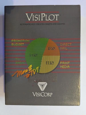 VisiCorp VisiPlot for Apple II  Apple ][ Manual Software (5.25" Disks) & Box - Image 1 of 4