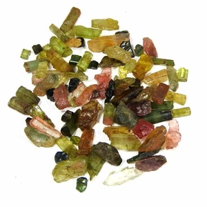 32.80Cts100%Natural Multi Tourmaline Small Rough Cabochon Loose Gemstone.lot - Picture 1 of 3