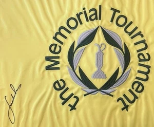 Jordan Spieth Signed Auto Flag The Memorial Tournament Jack Nicklaus JSA Auth - Picture 1 of 7
