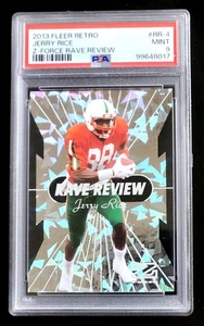 2013 Fleer Retro JERRY RICE Z-FORCE RAVE REVIEW PSA 9 49ers - Picture 1 of 2