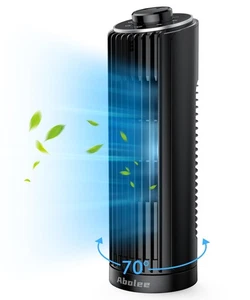 Turmventilator, 23ft/s Schreibtischventilator, 70° Oszillierender Tischventilator für Schlafzimmer, Steh T... - Bild 1 von 8