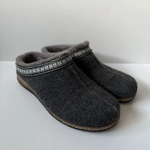 Zapatillas zueco sin cordones Earth Elya grises acogedoras forradas zapatos de casa para mujer EE. UU. 8M - Imagen 1 de 7