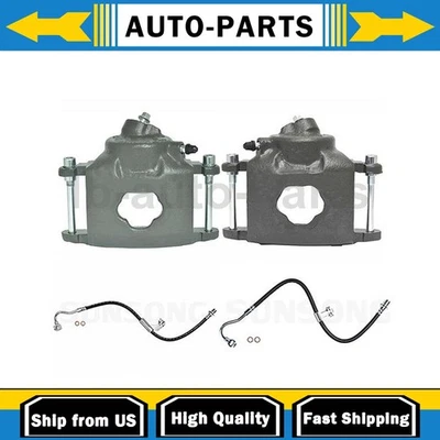 Pinza de freno delantera con mangueras lado conductor pasajero compatible con GMC C2500 P2500 1979 Foto 1 de 4