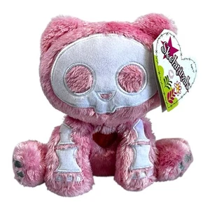 Skelanimals Set Die Katze 7 Zoll Plüschtier Stofftier Skelett rosa Herz mit Etikett - Bild 1 von 6