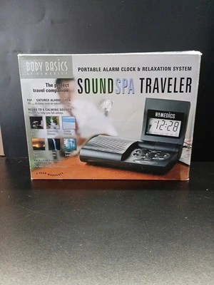 Homedics Body Basics Sound Spa Traveler Alarm Clock System SS-100  Tested Works - Image 1 of 4