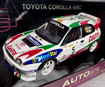 AUTOart 1/18 Toyota Corolla WRC Carlos Sainz World Rally Car Model - Immagine 1 di 4