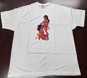 COOP DEVIL GIRL EROTICA POSTER POP T SHIRT MEN'S SZ XL MADE IN USA Vintage - Picture 1 of 6