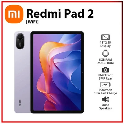 (Wi-Fi) Xiaomi Redmi Pad 2 8GB+256GB PURPLE Octa Core Android PC Tablet (New) - Image 1 of 4