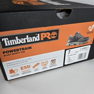 TIMBERLAND PRO Zapatos Tren de Potencia Deportivo Aleación Punta de Seguridad Botas de Trabajo Talla 7 EE. UU. NUEVO Foto 1 de 4