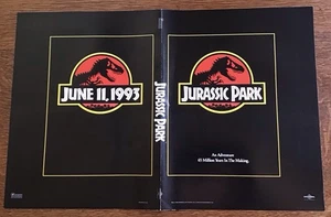 1993 JURASSIC PARK - CLASSIC POSTER 20 X 13 - 10 TOTAL FOR 1 PRICE - Bild 1 von 5