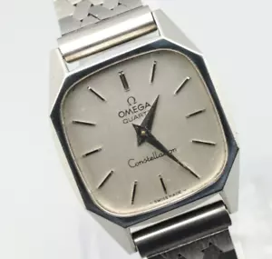 *MINT* Vintage OMEGA Constellation Cal.1350 Quartz Silver Dial Mens Watch JAPAN - Picture 1 of 15