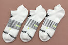 3 pairs bombas Men's All-Purpose Performance honeycomb Ankle Socks Size M white