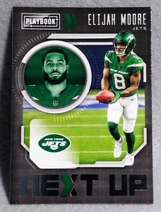 Elijah Moore, NXT-EMO, NEXT UP INSERT, 2021 Panini Playbook Football Card, Jets - Bild 1 von 2