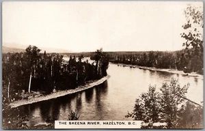 Postcard RPPC c1910s Hazelton British Columbia The Skeena River Scenic View - Bild 1 von 2