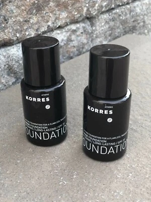 NUEVO LOTE DE 2 BASES KORRES WILD ROSE SPF 20 TONOS WRF8 1,01 OZ SIN CAJA  Foto 1 de 3