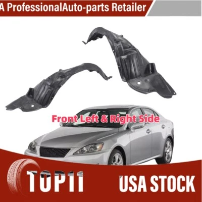 Fender Liner Set For 2006-2008 Lexus IS250 IS350 Front Driver and Passenger Side Foto 1 de 4