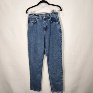 Jeans mamma regolare 92 vintage da recupero colore grazioso blu taglia 28 - Foto 1 di 5