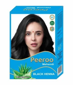 12x10g Herbal Henna Schwarz Haarfarbe Natürliche Herbul Henna Färbemittel - Bild 1 von 2