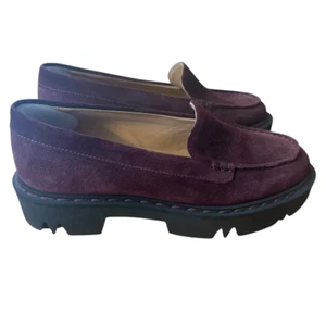 Mocasines Aquatalia Hayley de gamuza resistentes al agua con suela de orejetas talla 8 - Imagen 1 de 8