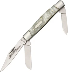 Folding Knife | Schrade Imperial Classic 3-Blade Large Stockman White Ice Silver - Picture 1 of 3