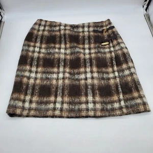 Pendleton Women’s Skirt Plaid Wool Mohair Lined Toggles Skirt Petite 12 Y2k 2000 - Picture 1 of 11